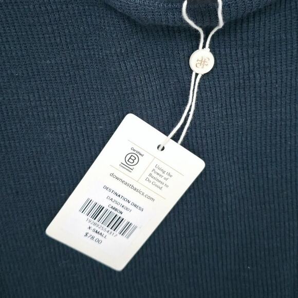 Downeast Destination Dress Long Sleeve Midi Rib Knit Dress Women Sz XS - Picture 6 of 9